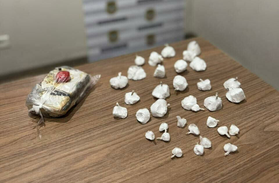 Imagem de compartilhamento para o artigo Mais de 700g de drogas em cocaína e haxixe são apreendidos em Chapadão do Sul; Envolvidos foram levados para delegacia da MS Todo dia
